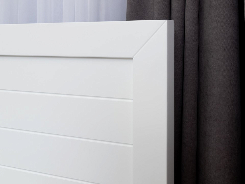 Кровать Toronto 80x180 Массив (сосна) Белая эмаль - Стильная кровать из массива со встроенным основанием