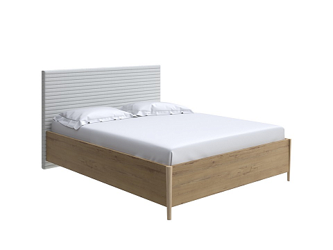 Большая кровать Rona - Классическая кровать с геометрической стежкой изголовья