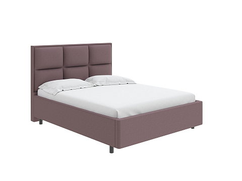 Большая кровать Malina - Изящная кровать без встроенного основания из массива сосны с мягкими элементами.