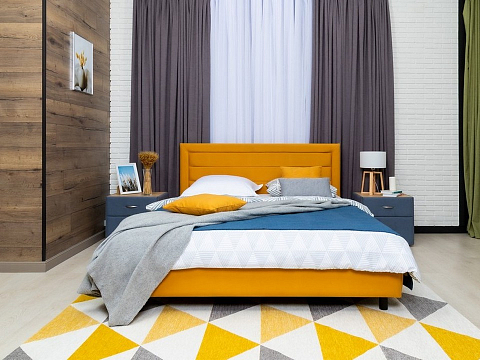 Кровать 120х200 Next Life 2 - Cтильная модель в стиле минимализм с горизонтальными строчками