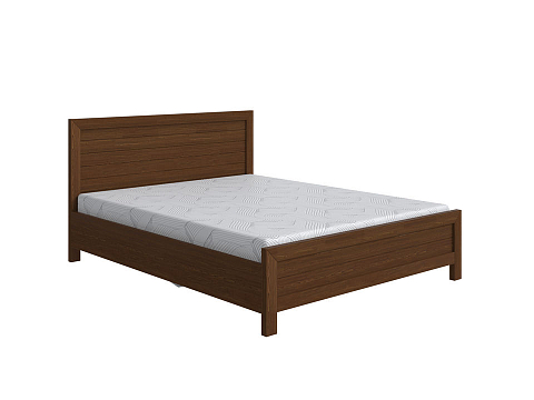 Двуспальная деревянная кровать Toronto с подъемным механизмом - Стильная кровать с местом для хранения