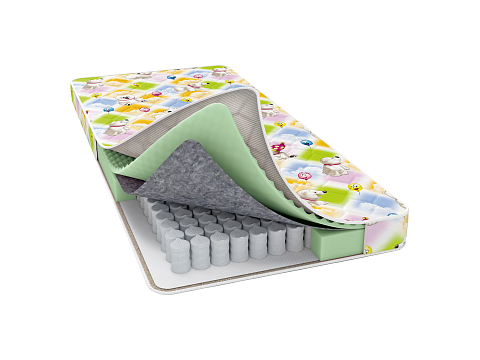 Матрас 70х190 Baby Care - Детский матрас на независимом пружинном блоке с безопасным наполнителем