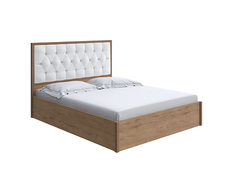 Белая кровать Vester Lite с подъемным механизмом - Современная кровать с подъемным механизмом