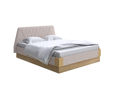 Кровать из дерева Lagom Hill Soft с подъемным механизмом - Кровать со встроенным основанием. 